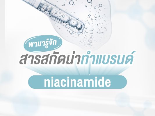 พามารู้จัก Niacinamind สารสกัดน่าทำแบรนด์